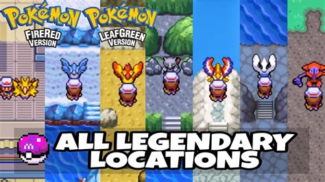 mega moemon fire red legendary locations|Pokémon FireRed & LeafGreen .